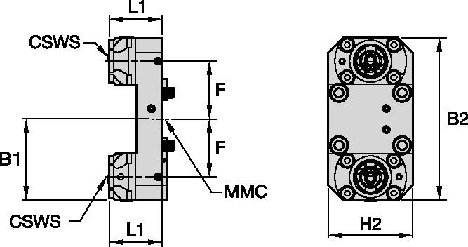 Nakamura™ • Ferramenta estática axial • KM™ • MMC 031