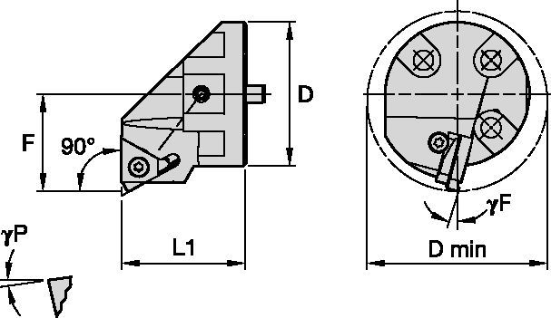 Senza vibrazioni • Testine Intercambiabili • Screw-On • LS 90°