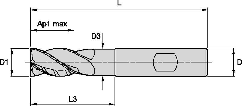 Fresa a candela a quattro vani HARVI™ I TE per sgrossatura e finitura che copre la più ampia gamma di applicazioni e materiali