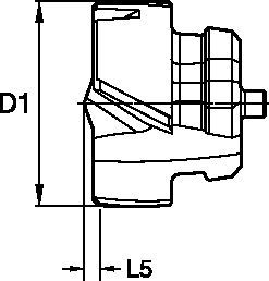 Foratura modulare • Inserto in metallo duro per KenTIP™ FS