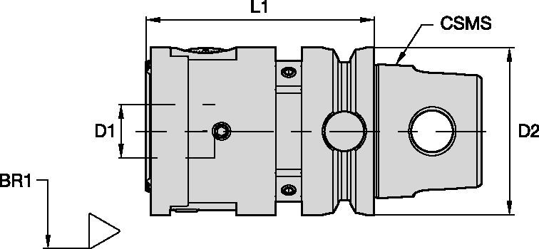 Универсальная система eBore<sup>™</sup> • Головка • HSK63A