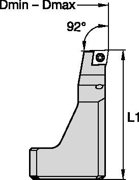 eBore™ Universal • Bridge Extension • Insert Holder O.D. • CC06