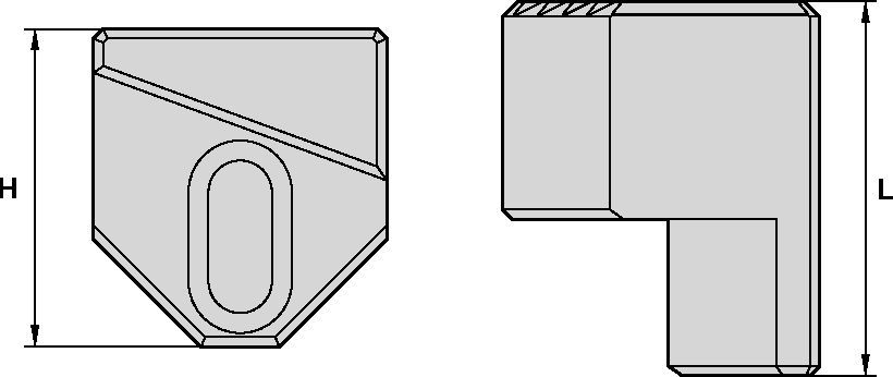 eBore™ Universal • Diâmetro externo de contrapeso