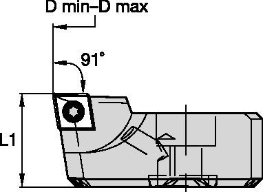 eBore™ Universal • Insert Holder for Straight Mount • CC06