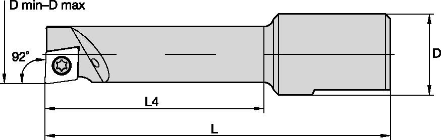 eBore™ Universal • Direct Mount • Boring Bar • Steel