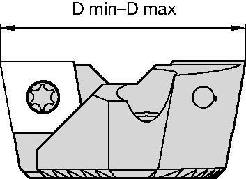 eBore™ Zweischneider • Aufbohrwerkzeug • Zylinderschaft • Schneidenträger (einzeln)