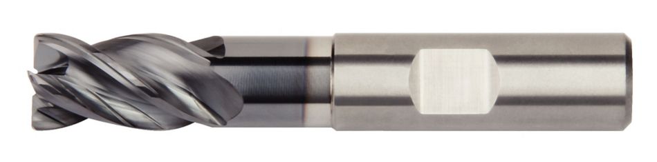 HARVI™ I TE Four Flute End Mill for Roughing and Finishing Covering the Broadest Range of Applications and Materials