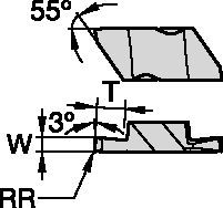 Top Notch™ NGD4125RK Groove and Turn Insert 1114925 - Kennametal