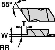 Top Notch™ NRD3031R Groove and Turn Insert 1818861 - Kennametal