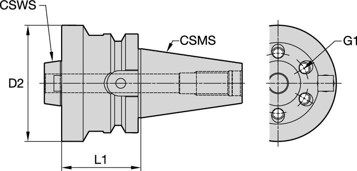 Fixation conique • BT50 B