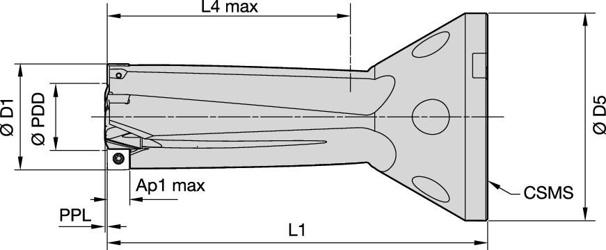 FBX • Long • Fixation conique