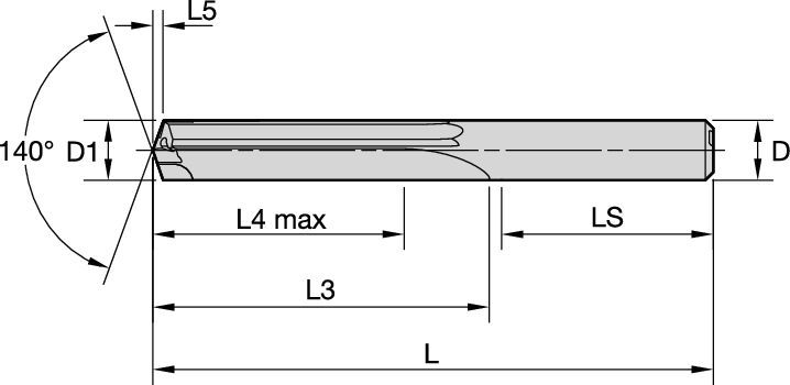 Solid Carbide Drill with PCD tip for Close Tolerances in Non-Ferrous Materials