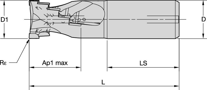 Fresa a candela PCD KenCut™ AQ per sgrossatura e finitura dell’alluminio