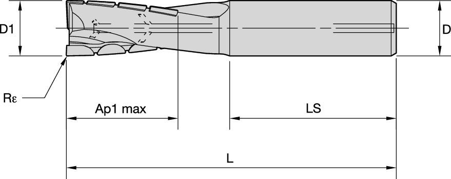 Fresa a candela PCD KenCut™ AQ per sgrossatura e finitura dell’alluminio