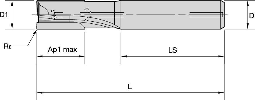 PCD End Mill for Roughing and Finishing of Aluminum