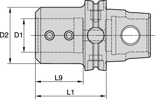 HDB-KM • Boring Bar Adapter • Internal and External Coolant • Inch