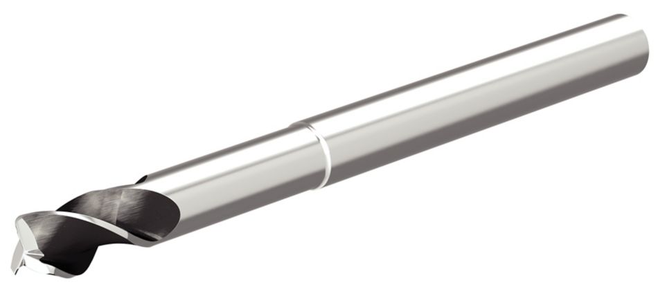 ALUFLASH • Series 3AF9 • Radius • 3 Flute • Regular Length • Long Neck • Cylindrical Shank • Inch