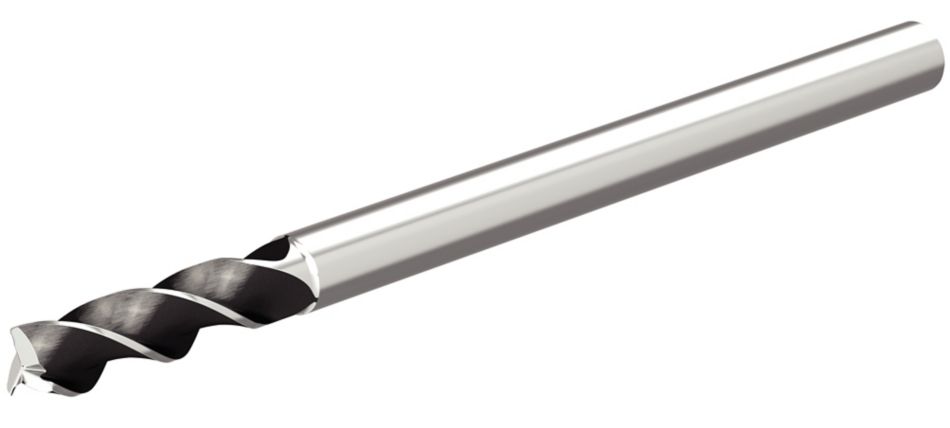 ALUFLASH • Series 3AP9 • Radius • 3 Flute • Long Length • Regular Neck • Cylindrical Shank • Metric