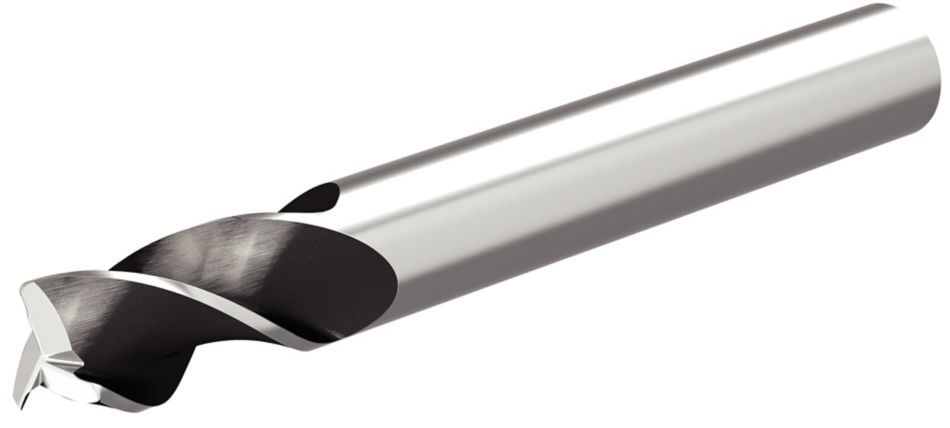 ALUFLASH™ Series 3A09 • Radius • 3 Flute • Regular Length • Cylindrical Shank • Inch