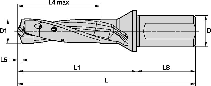 TDMX • 3 x D • Mango de bloqueo lateral • Sistema métrico