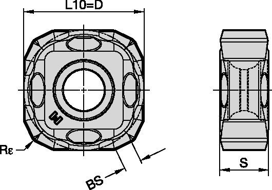 M8065HD - SNMX-MM - Heavy-Duty Face Milling 5649102 - WIDIA