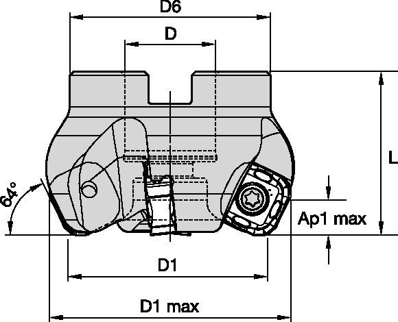 M8065HD • Frese a manicotto • Spianatura per lavorazioni pesanti