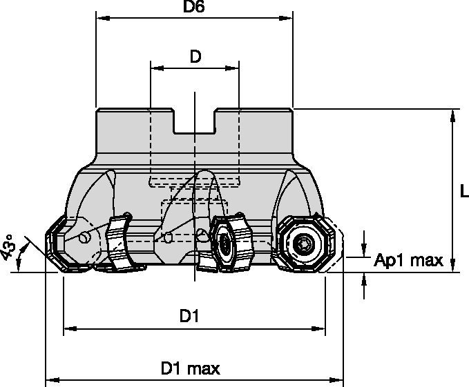 M1600 • Shell Mills • Steel and Cast Iron Face Mills at Low Cost per Edge