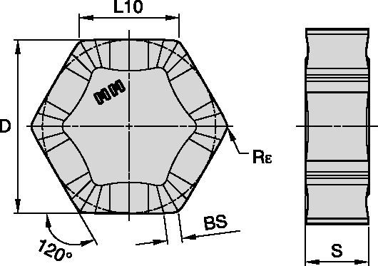 M1200 Max Wedge Clamping Inserts • HNMF-MM