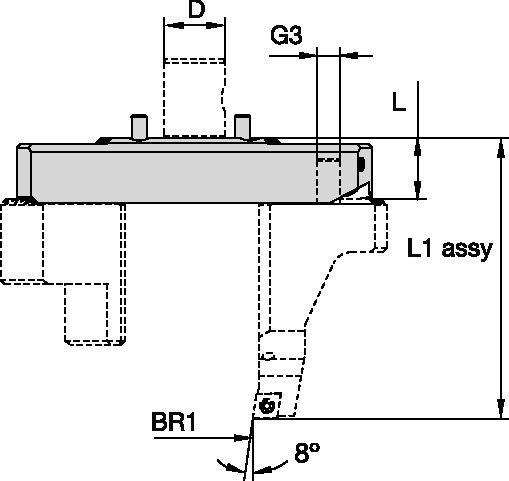 eBore™ Universal • Bridge for Insert Holder I.D./O.D.