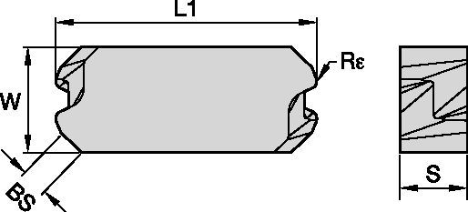 Indexable Milling - Face Milling ISO Inserts - LNCX 5343199 - WIDIA