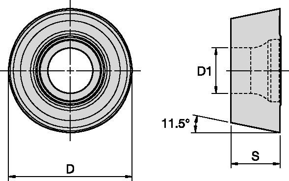 Indexable Milling - Copy Milling ISO Inserts - RPMT 4144073 - WIDIA