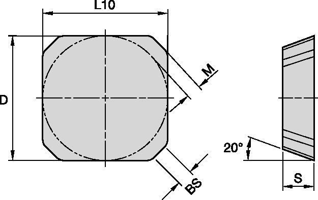 Indexable Milling • Face Milling ISO Inserts • SEAN-1 • SE1203..