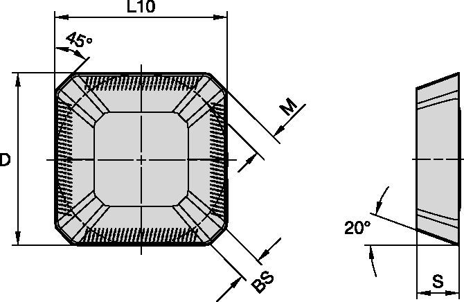 Indexable Milling • Face Milling ISO Inserts • SEKR-MS • SE1203....