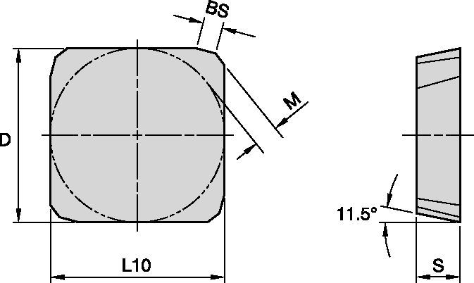 Indexable Milling - Face Milling ISO Inserts - SP.. 2557306 - WIDIA