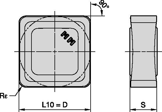 M8090 - Roughing Inserts - SNHF 6870510 - WIDIA