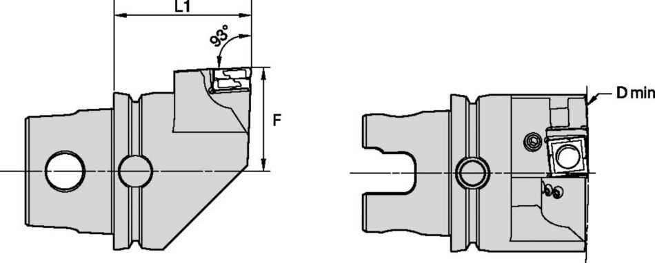 FIX8™ • Toolholder • KM50™ • PCJN • 93° • Through Coolant