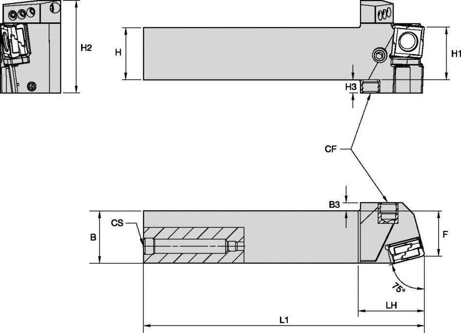 Heavy-Duty Turning • Square Shank