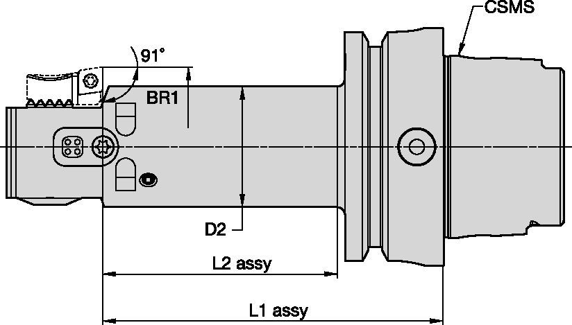 eBore™ Feinbohren • Schneideinrichtung • HSK63A