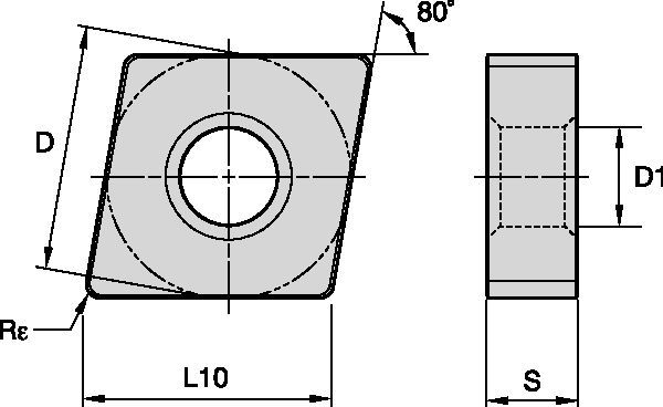 ISO Turning Insert • Negative C-Style