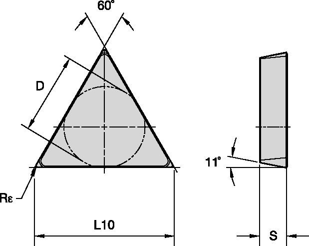 ISO Turning Insert • Positive T-Style