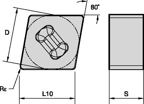 Kendex™ CNGX ISO/ANSI Turning Insert 1183552 - Kennametal