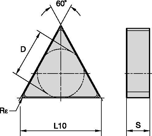 ISO Turning Insert • Negative T-Style