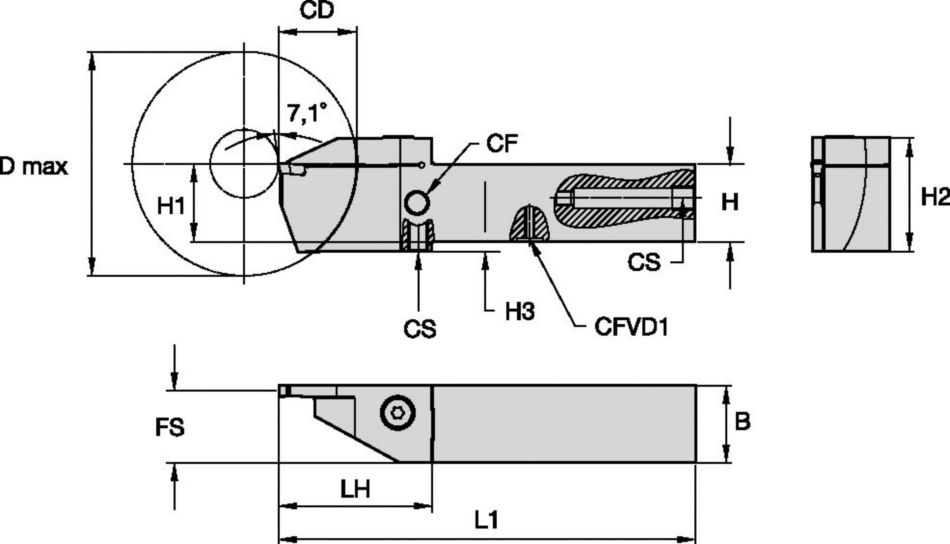 Grooving, and Cut-Off • Square Shank