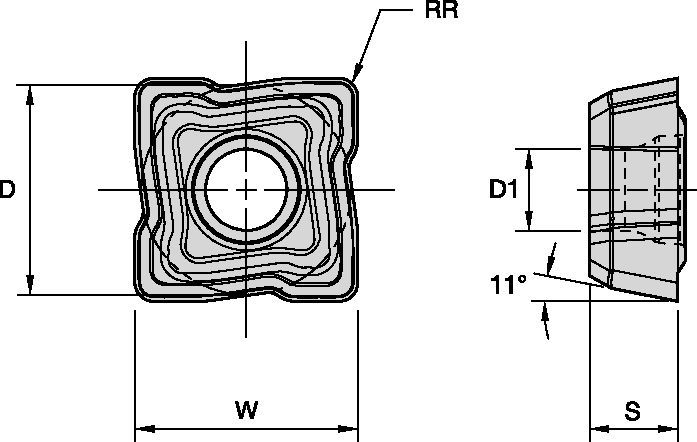 TCF-DU Outboard Holemaking - 6858588 - WIDIA