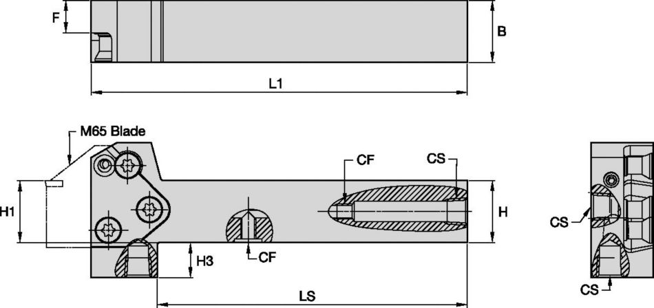 Grooving, and Cut-Off • Square Shank