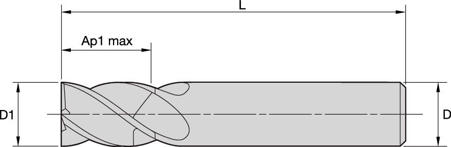 W421 4FL SE SS IN Solid End Milling - 6945946 - WIDIA