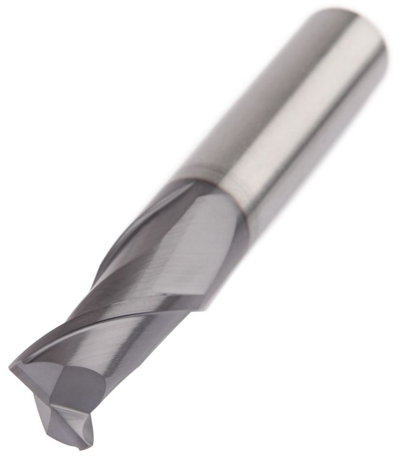 GOmill™ GP • Chamfered • 2 Flutes • Plain Shank • Metric