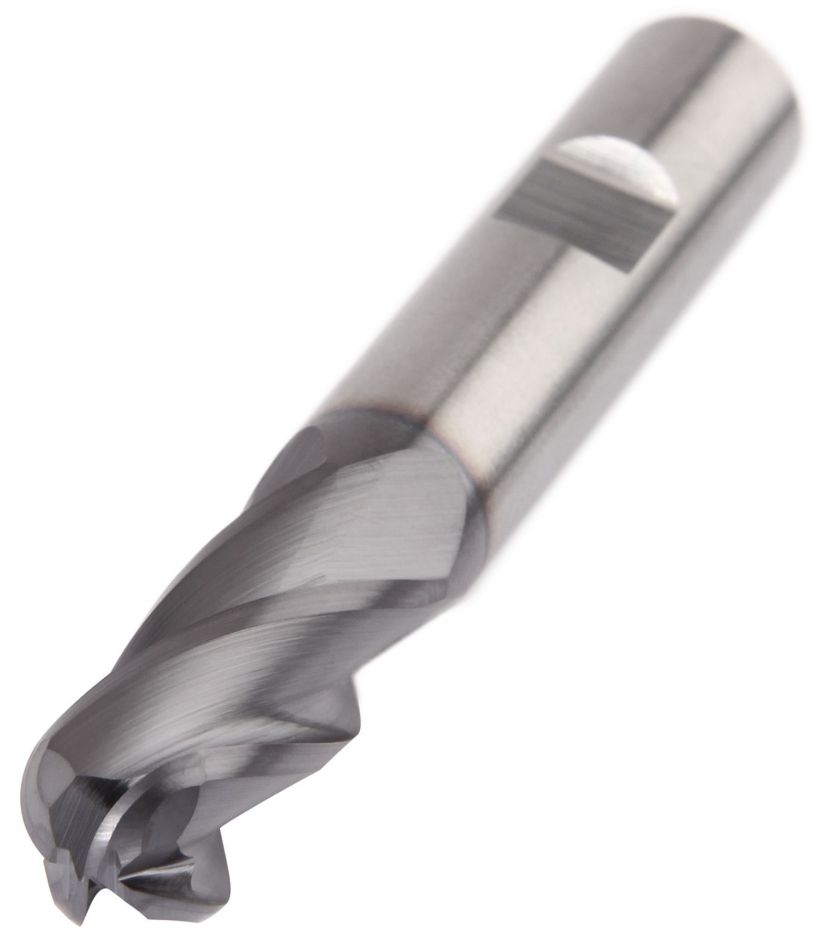 GOmill™ GP • Ball Nose • 4 Flutes • Weldon® Shank • Metric