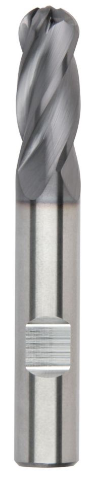 GOmill™ GP • Ball Nose • 4 Flutes • Weldon® Shank • Metric