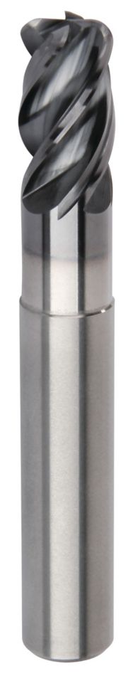 HARVI™ I • Radiused • 4 Flutes • Necked • Plain Shank • Metric